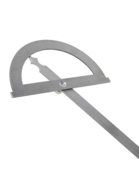 Protractor angle finder 0°-180° round head with arm measuring ruler tools