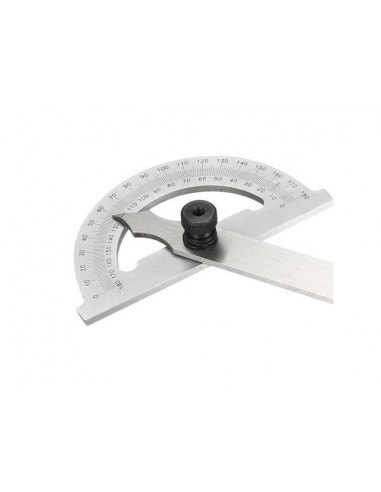 Protractor angle finder 0°-180° round head with...