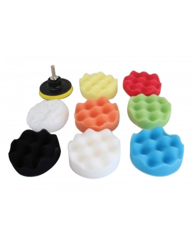 9pc 80mm Polishing Sponge Pads