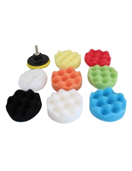 9pc 80mm Polishing Sponge Pads