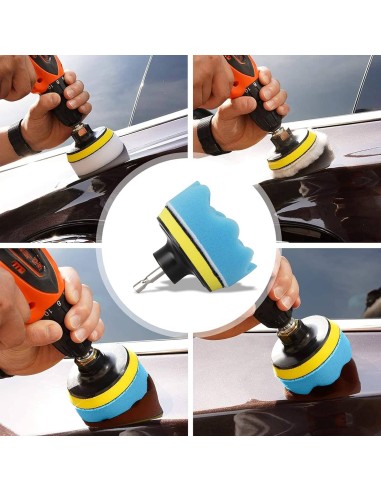 9pc 80mm Polishing Sponge Pads