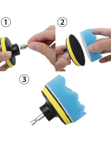 9pc 80mm Polishing Sponge Pads