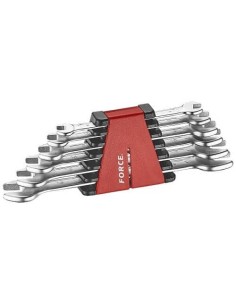 FORCE 5067DS Imperial Wrench Set 6-Piece 1/4"-15/16" , Chrome Vanadium Double-End Spanners